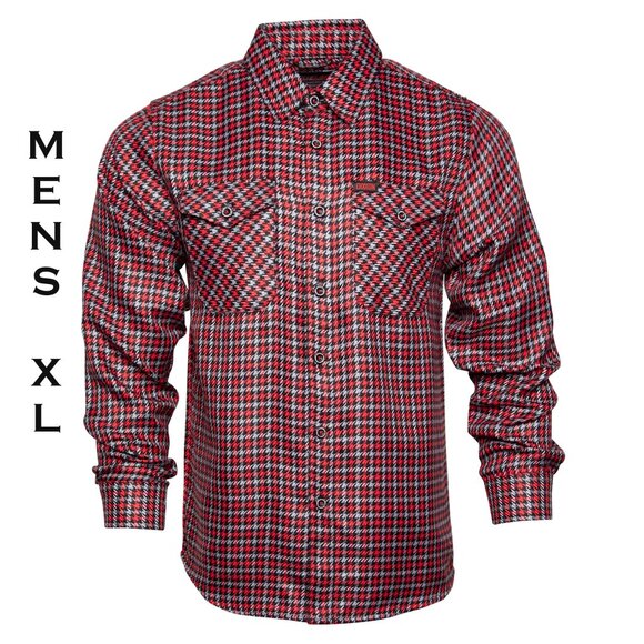 DIXXON FLANNEL x FORGELINE Houndstooth Flannel Collab - Men's XL